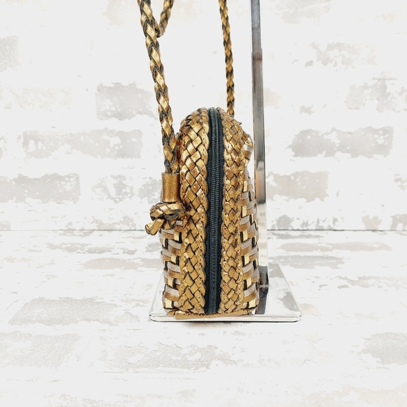 Woven Tan Crossbody Bag - Picture 6 of 12